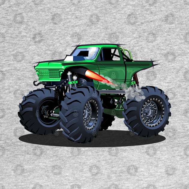 Cartoon monster truck by Mechanik